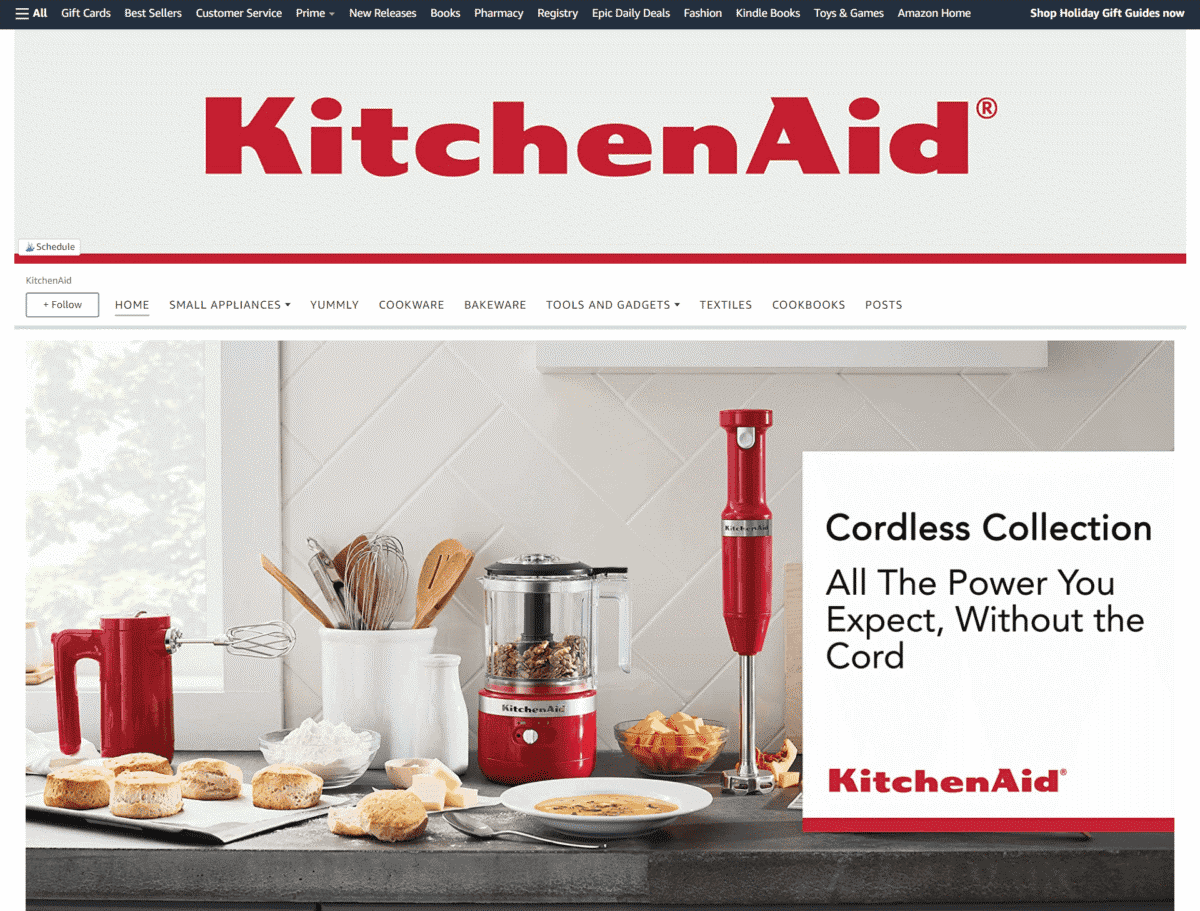 kitchen aid amazon store