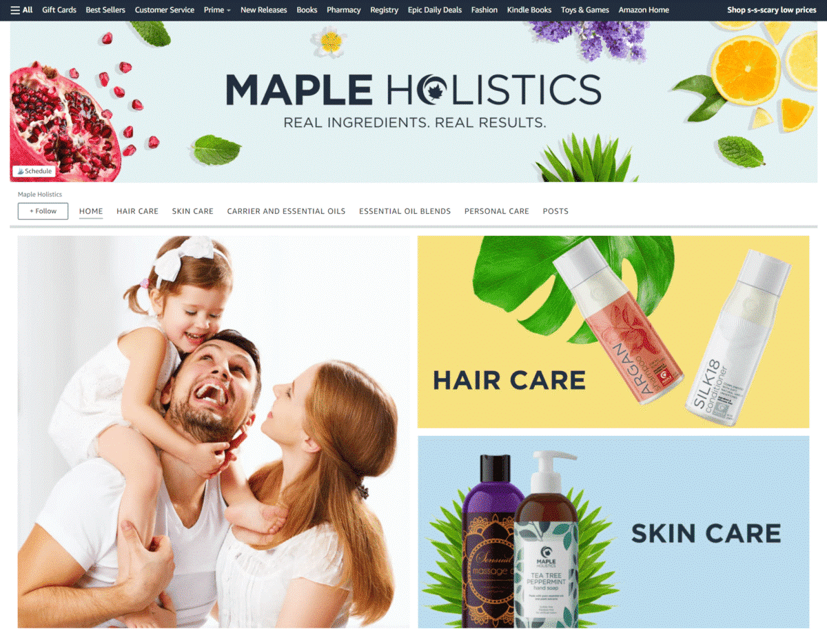 maple holistics amazon store