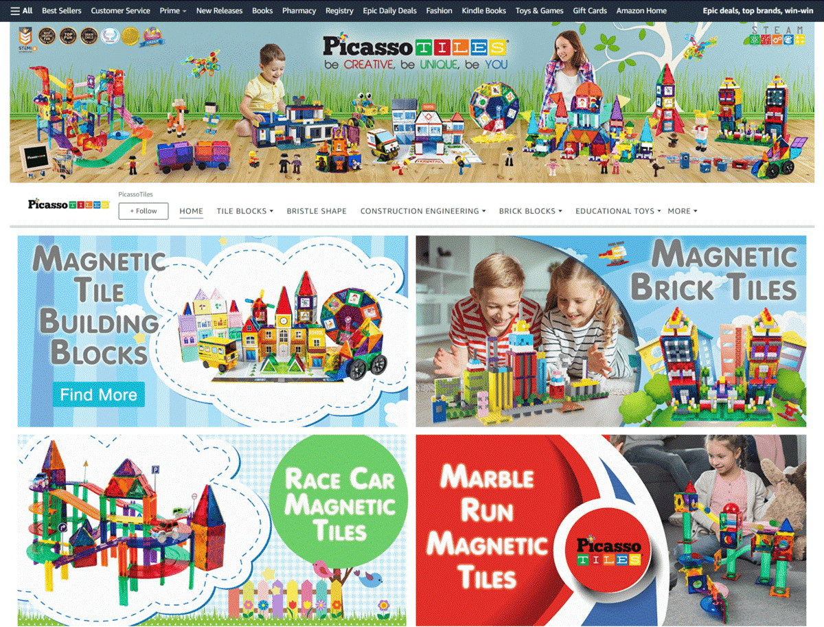 Picasso Tiles Amazon Store