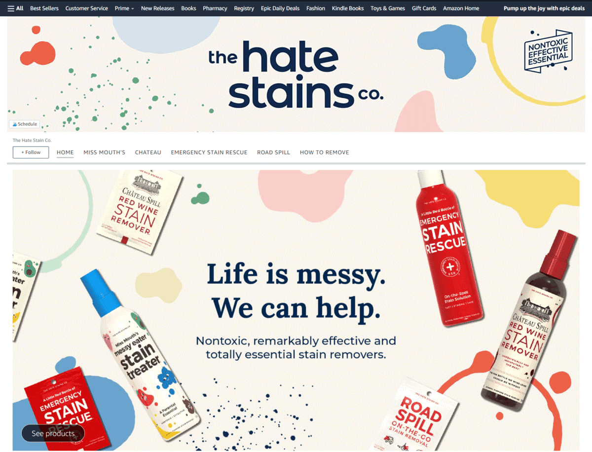 the hate stains amazon store