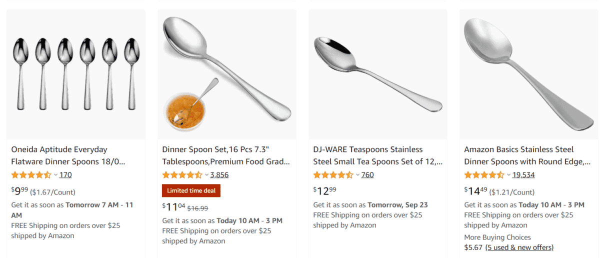 dinner spoons