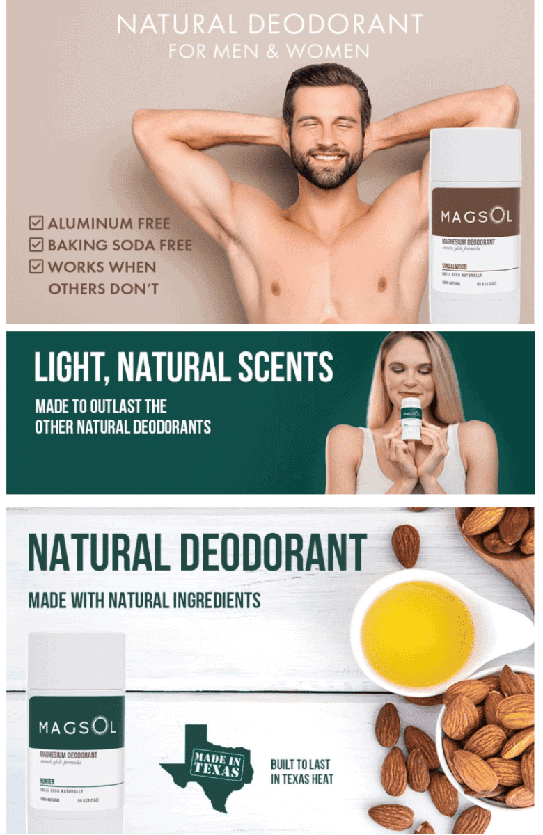 MAGSOL Natural Deodorant for Men Amazon A+ content example