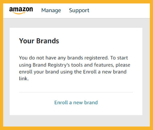 enroll your brand on amazon