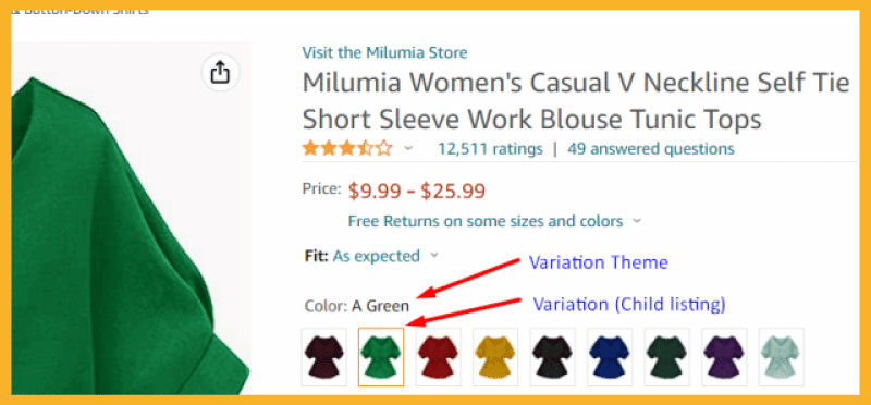 how to add variation on amazon