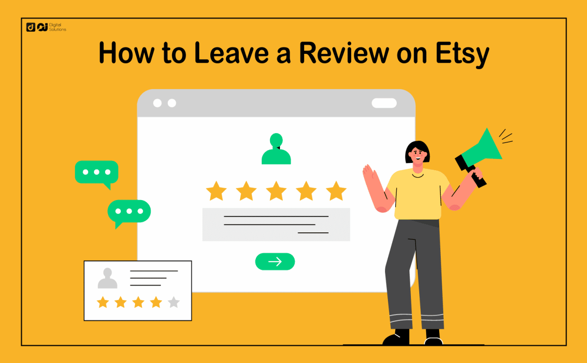 how to leave a review on etsy
