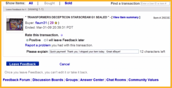 71 EBay Feedback Examples For Buyers & Sellers In 2024