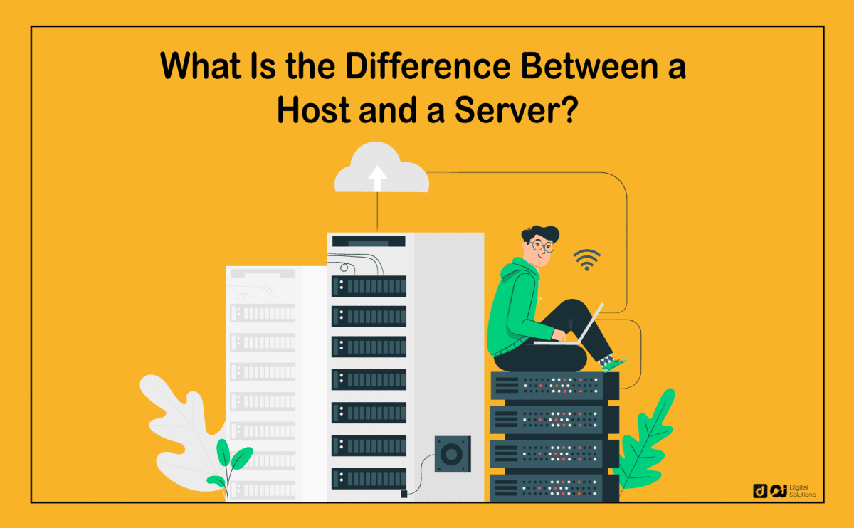 difference between hosting and server