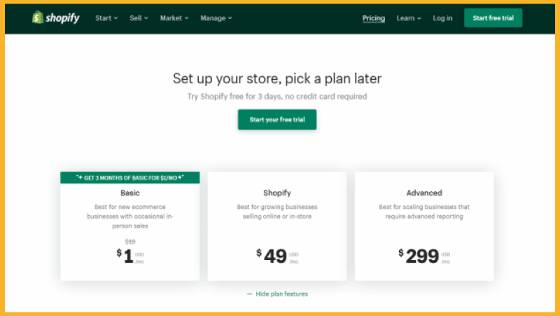 how to add pricing tables on shopify stores