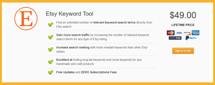 keyword tool dominator etsy price
