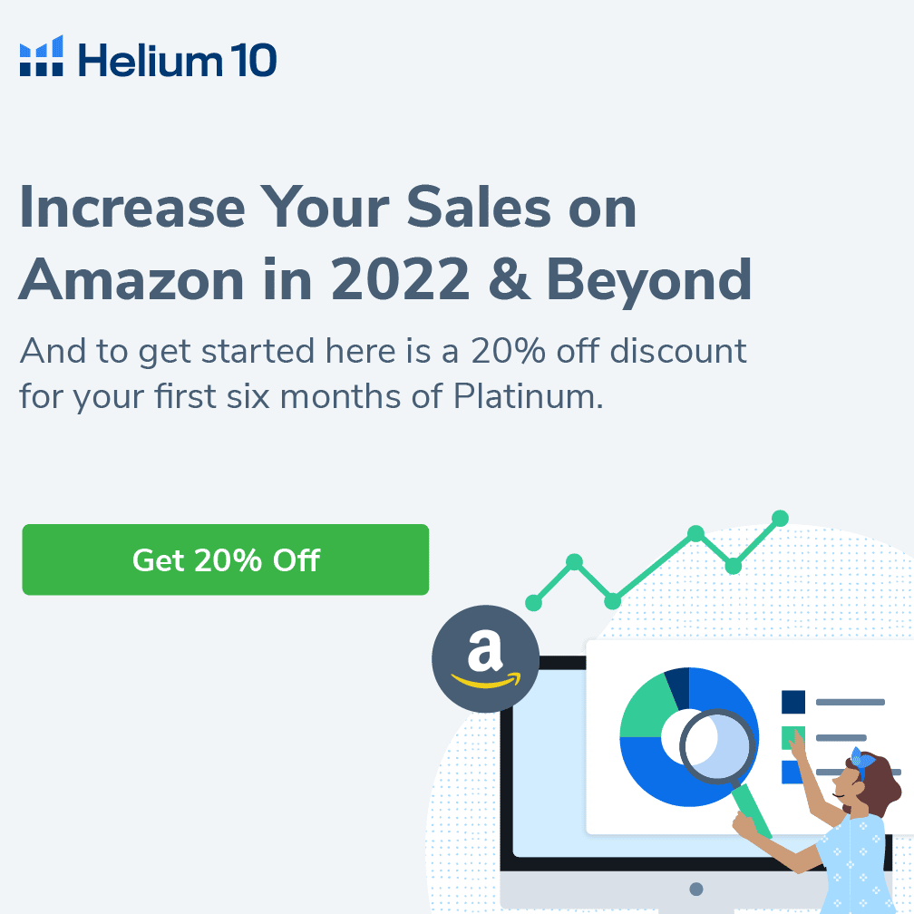 helium10 20 % offer