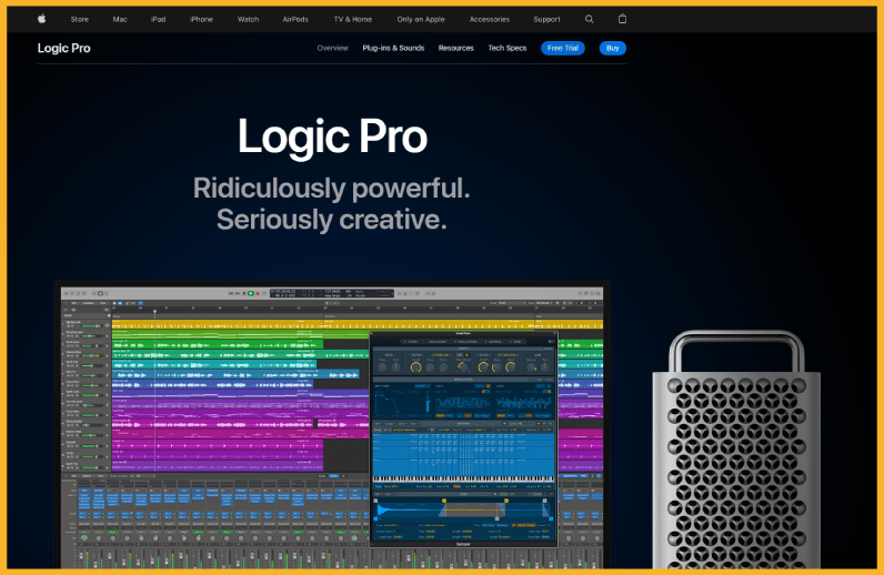 Logic Pro is an audio recording and editing software
