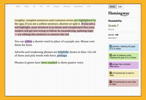 Hemingway Editor is an excellent free tool 