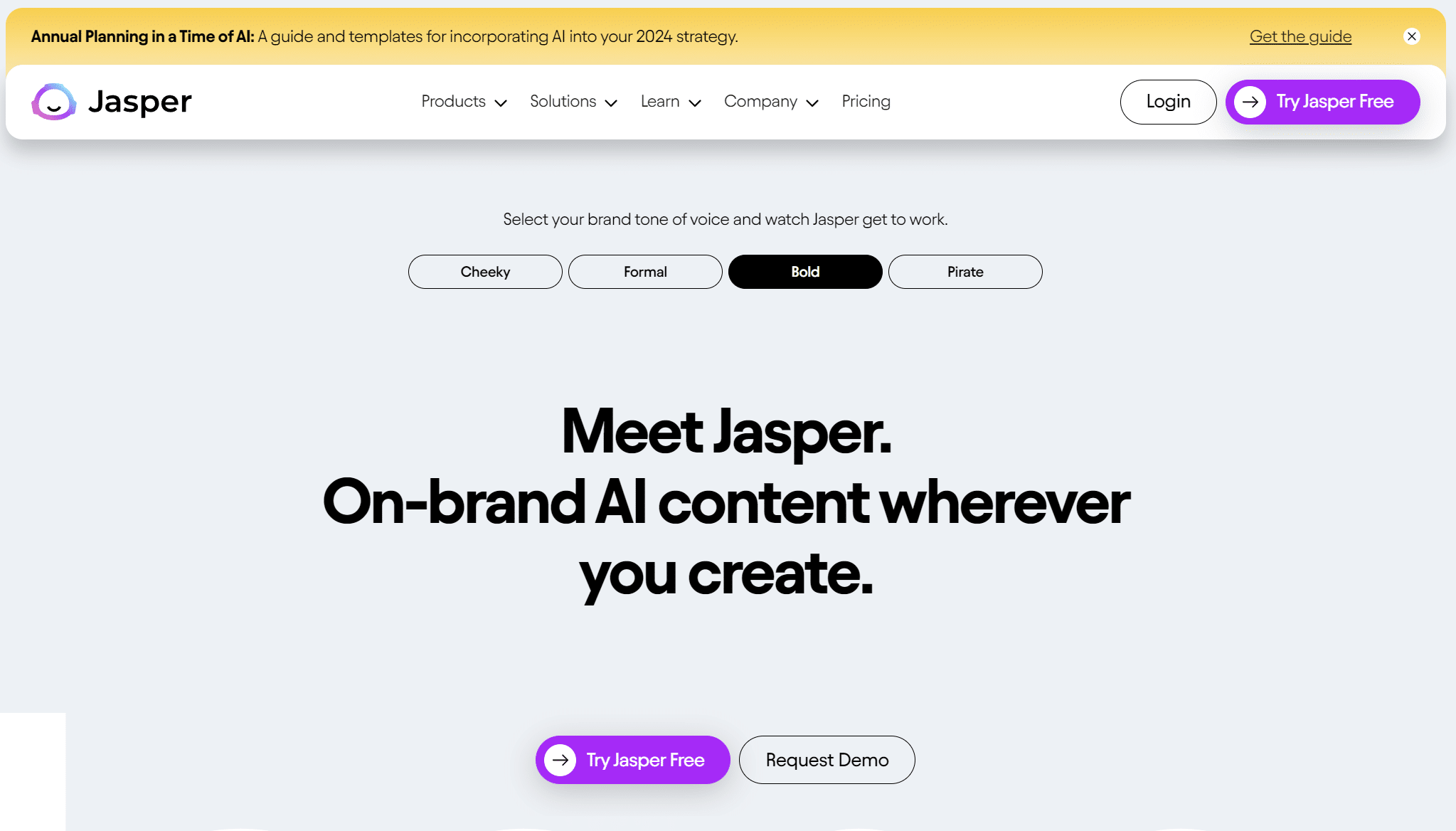 Jasper homepage