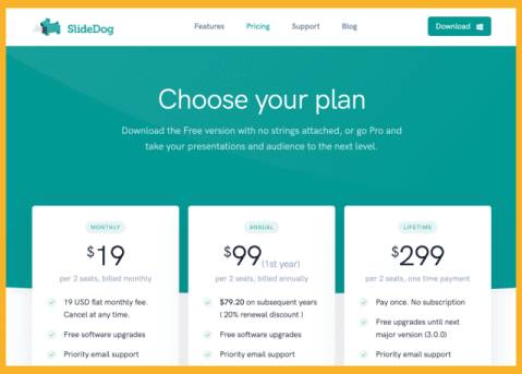 slidedog pricing plan