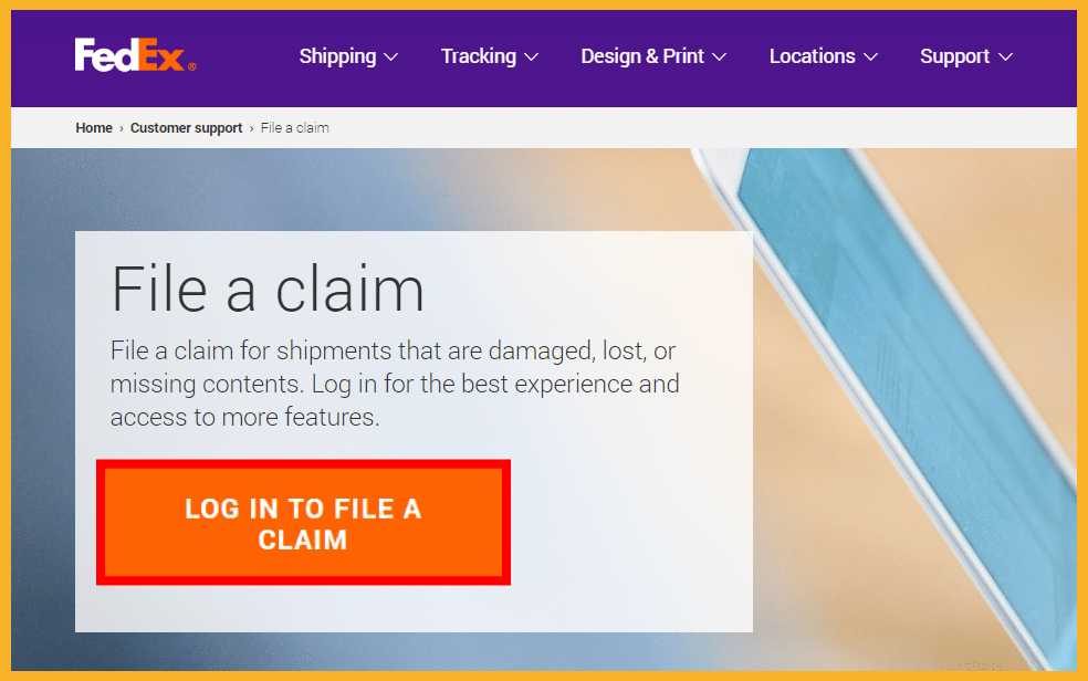 Filing a Claim With FedEx