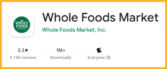 whole foods market app from google play