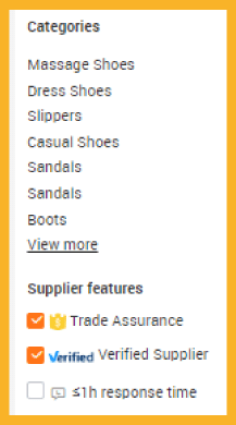 alibaba search bar