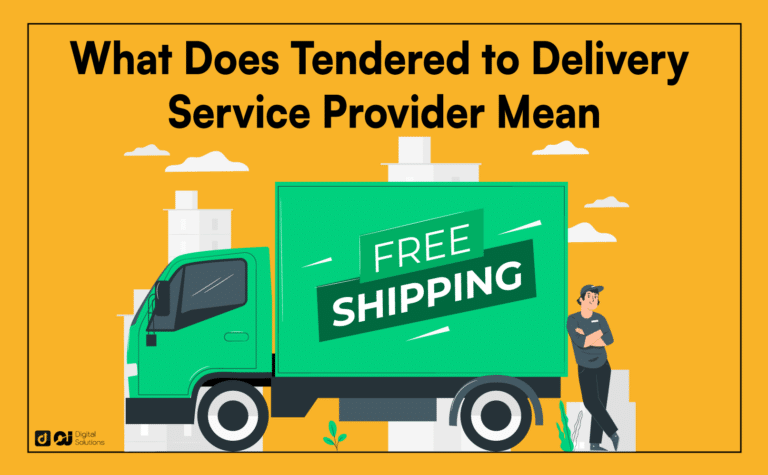 tendered to delivery service provider