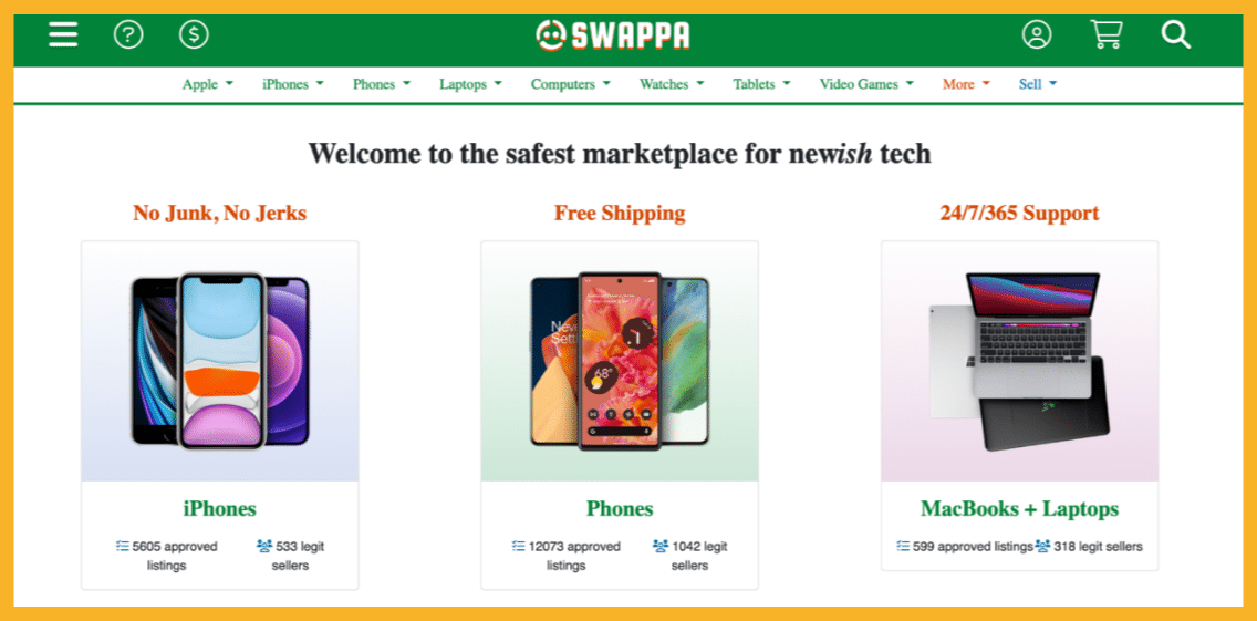 swappa homepage