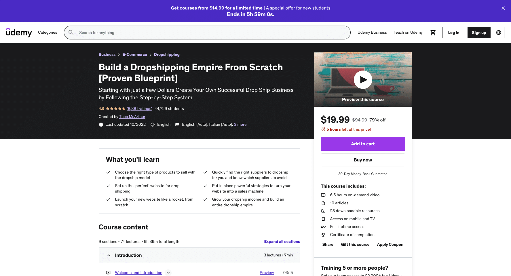 Build a Dropshipping Empire From Scratch