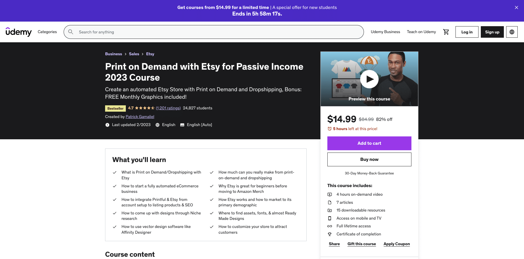 Print on Demand with Etsy for Passive Income 2023