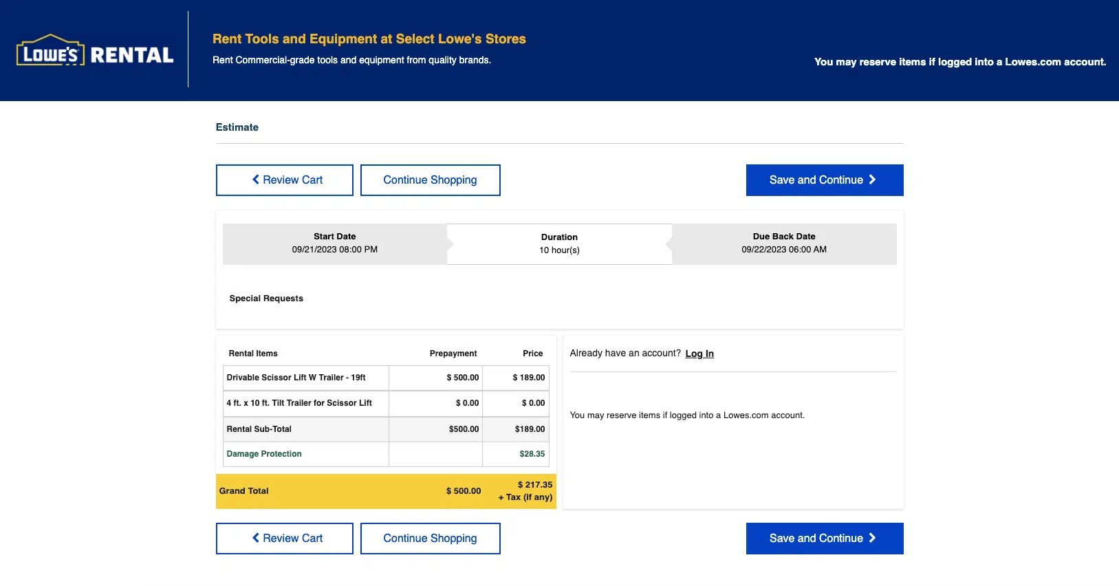 Rent a mower lowes hot sale