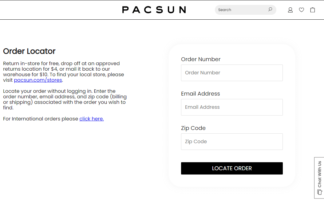 pacsun order locator