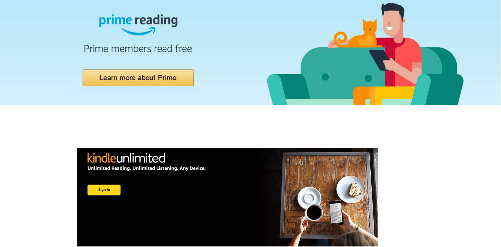 Prime Reading vs. Kindle Unlimited