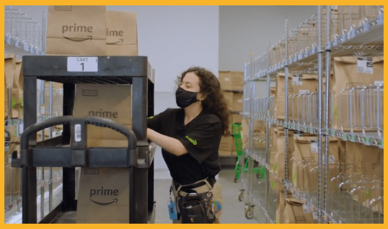 Amazon Fresh warehouse