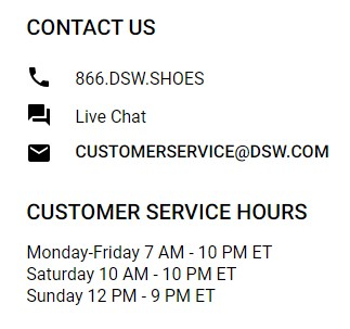 Dsw exchange store policy online